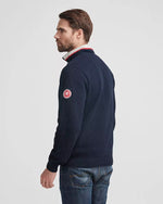 Load image into Gallery viewer, Holebrook Sweden Classic Half Zip Sweater Navy
