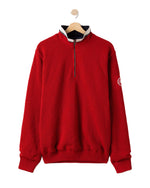 Load image into Gallery viewer, Red Half Zip Sweater
