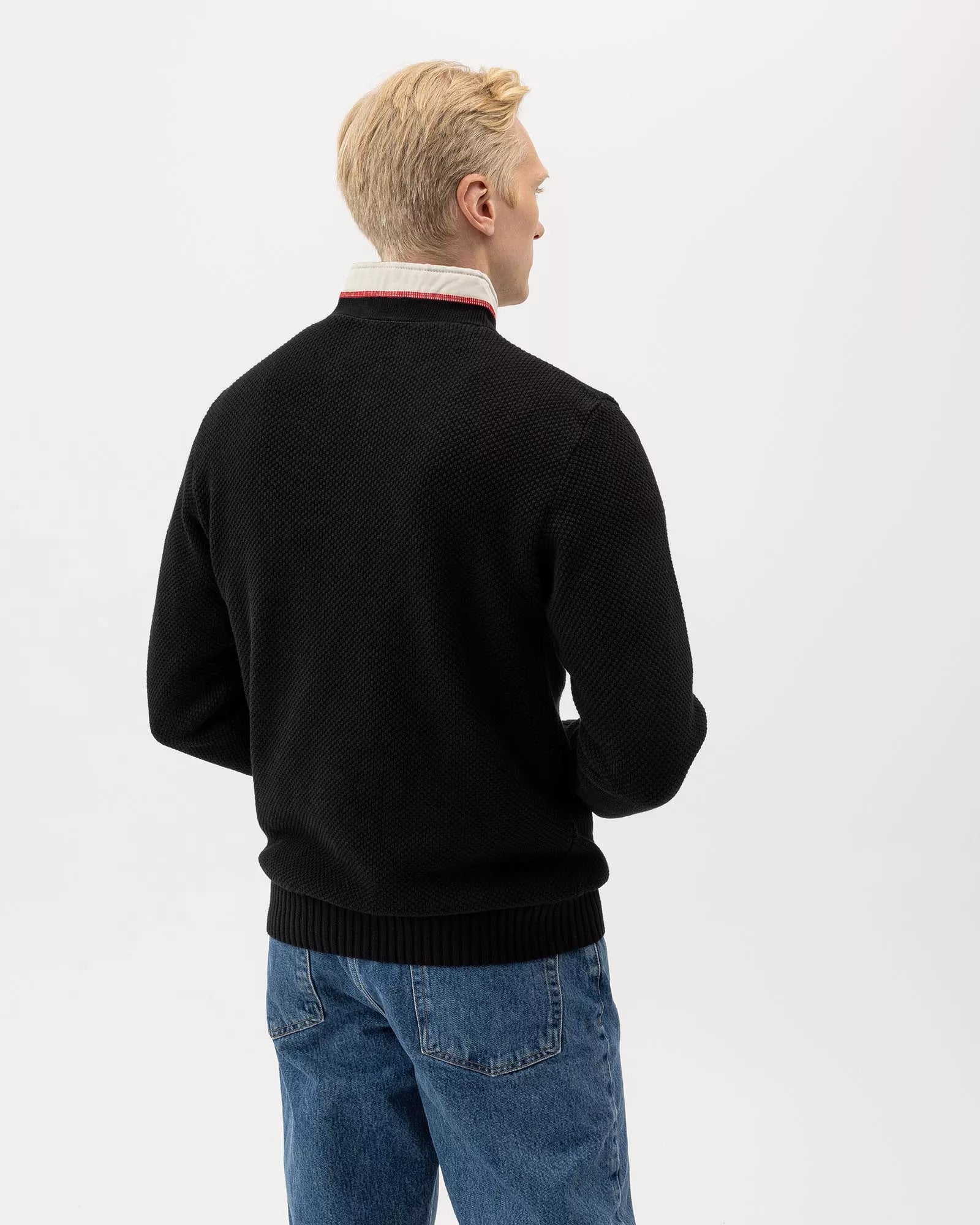 Black Half Zip Sweater