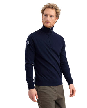 Navy Quarter Zip Jesper