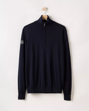 Navy Quarter Zip Jesper