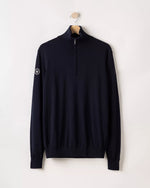 Load image into Gallery viewer, Navy Quarter Zip Jesper
