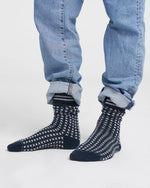 Load image into Gallery viewer, Navy Malung Wool Socks
