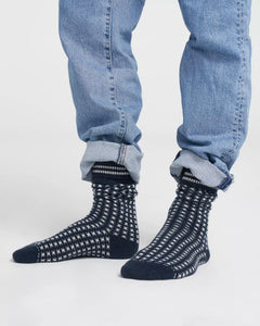Navy Malung Wool Socks