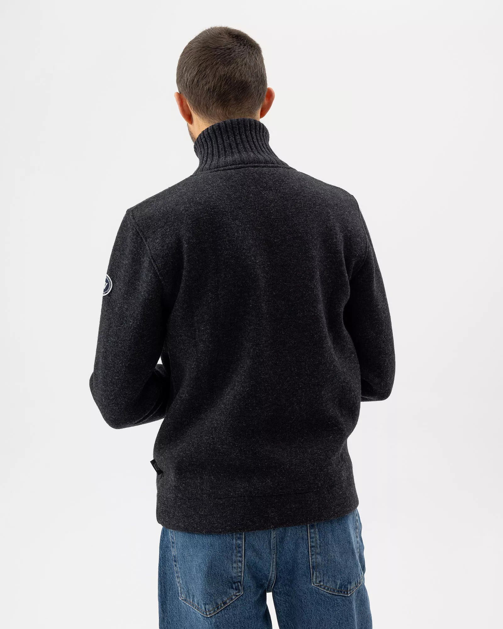 Charcoal Zip Cardigan