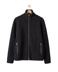 Charcoal Zip Cardigan