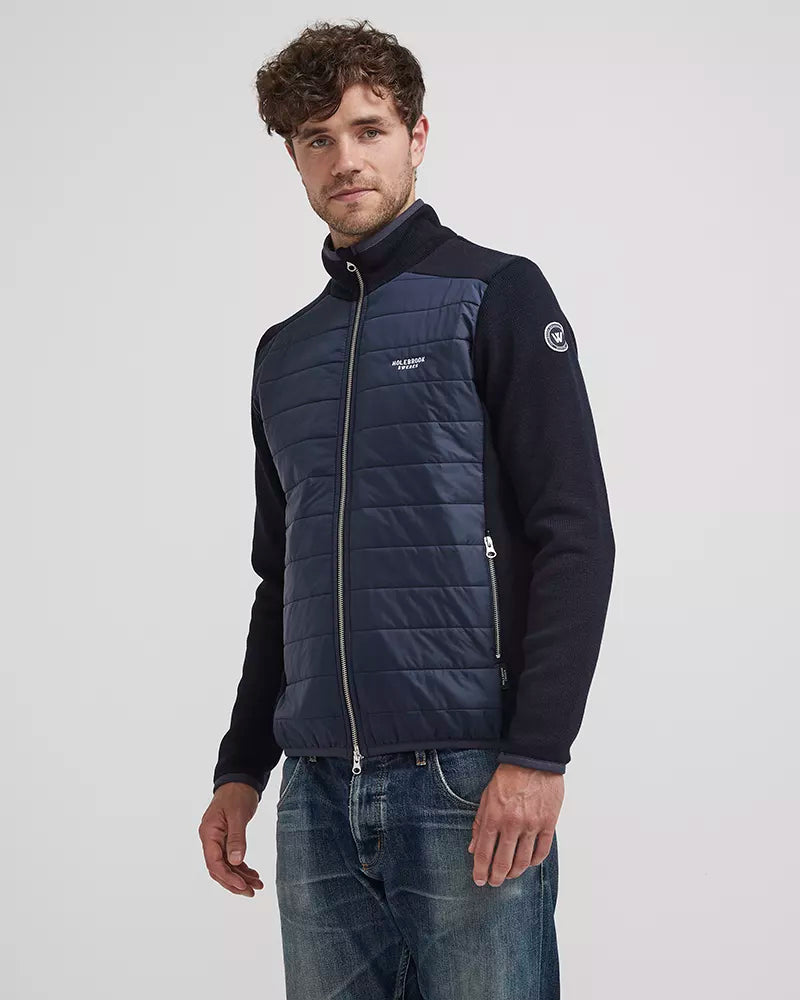 Holebrook Sweden Windproof Peder Zip Through Jacket Navy