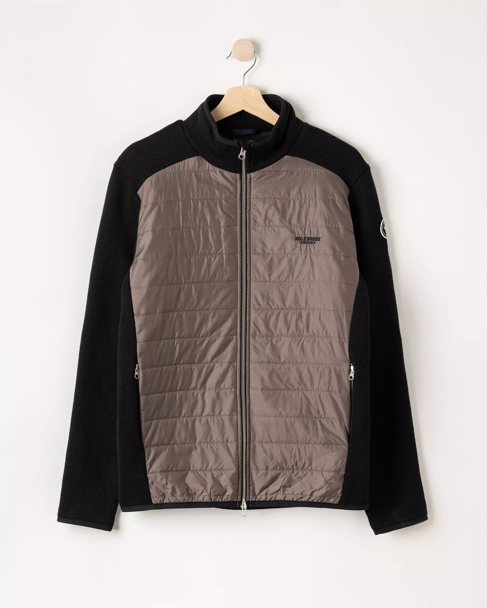 Black Knitted Windproof Jacket