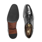 Load image into Gallery viewer, Black Bielsa Brogue Shoes
