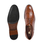 Load image into Gallery viewer, Tan Bielsa Brogue Shoes
