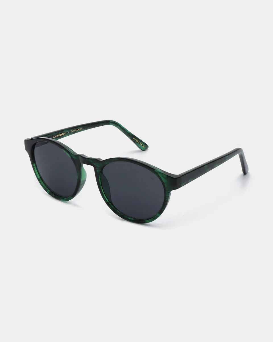 A. Kjaerbede Marvin Sunglasses Green Marble Transparent