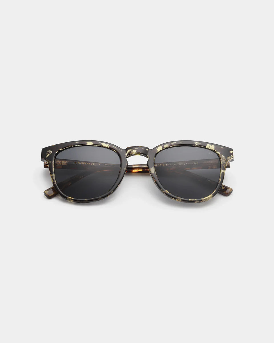 A. Kjaerbede Bate Sunglasses Black Yellow Tortoise