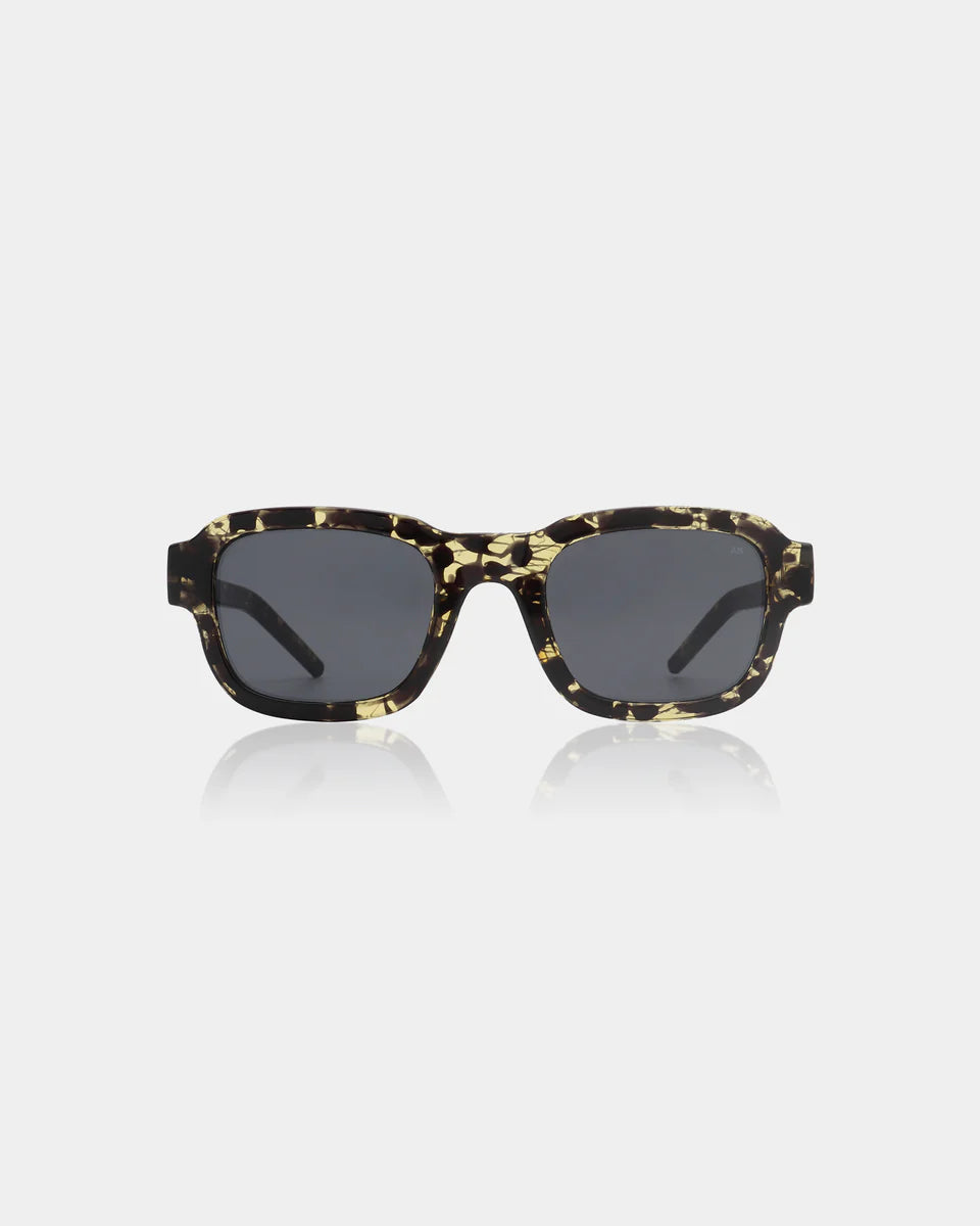 A. Kjaerbede Halo Sunglasses Black Yellow Tortoise