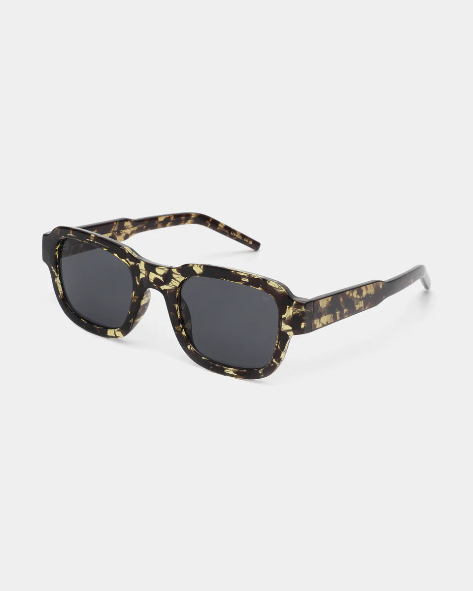 A. Kjaerbede Halo Sunglasses Black Yellow Tortoise