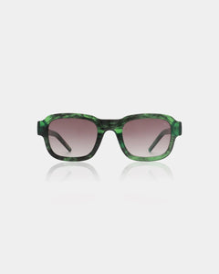 A. Kjaerbede Halo Sunglasses Green Marble Transparent