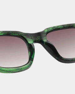 A. Kjaerbede Halo Sunglasses Green Marble Transparent