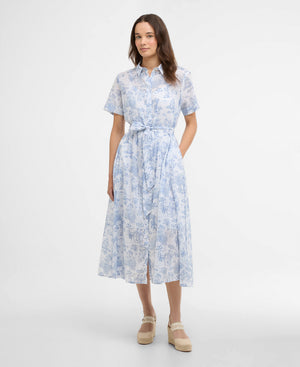Blue Wisteria Midi Dress
