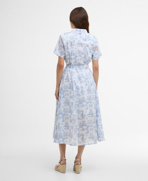 Blue Wisteria Midi Dress