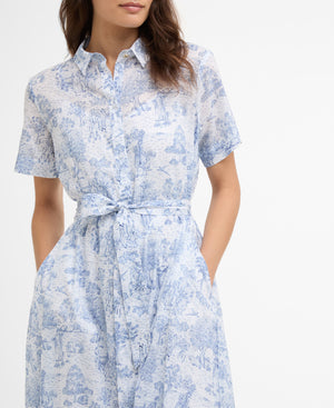 Blue Wisteria Midi Dress