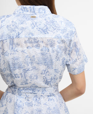 Blue Wisteria Midi Dress
