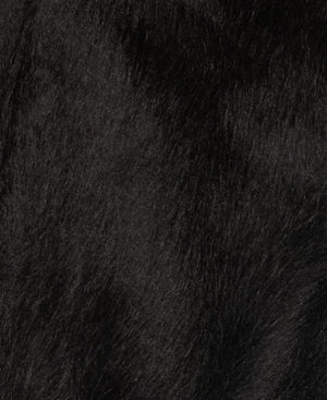 Black Cyrus Faux Fur Mitts