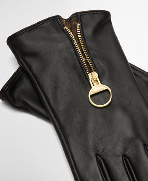 Black Leather Arlene Gloves