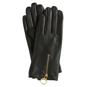 Black Leather Arlene Gloves