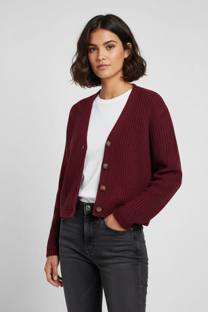 Red Adalyn Cardigan