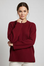 Load image into Gallery viewer, Red Gaia Crew Neck Jumper

