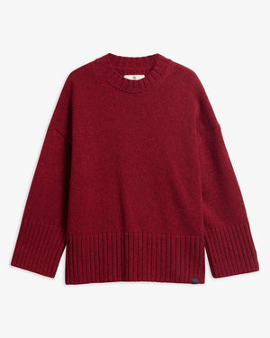 Red Gaia Crew Neck Jumper