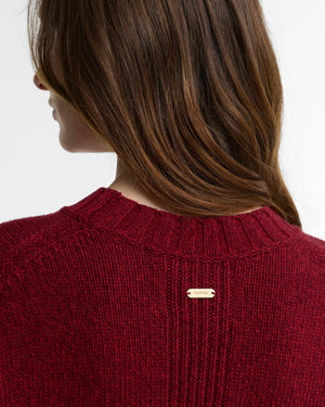 Red Gaia Crew Neck Jumper