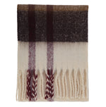 Load image into Gallery viewer, Ecru Isla Tartan Boucle Scarf
