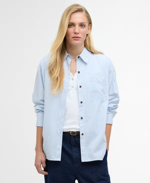 Blue Striped Polly Shirt