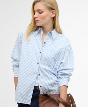 Blue Striped Polly Shirt
