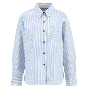 Blue Striped Polly Shirt