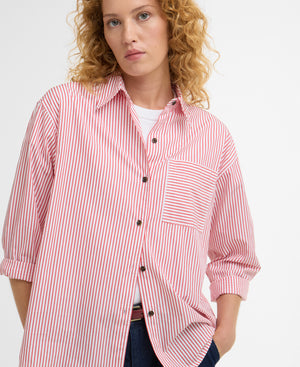 Red Striped Polly Shirt