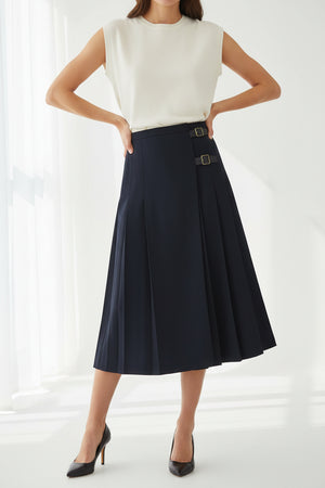 Navy Delilah Skirt