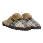 Load image into Gallery viewer, Navy Tartan Claudia Mule Slipper
