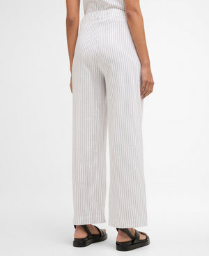 White Striped Sloane Trousers