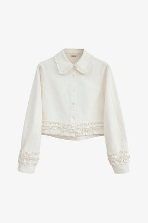 White Short Denim Jacket
