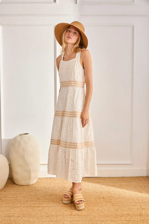 White Paisley Dress