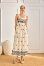 Load image into Gallery viewer, Ivory Embroidered Dress
