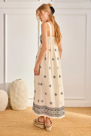 Ivory Embroidered Dress