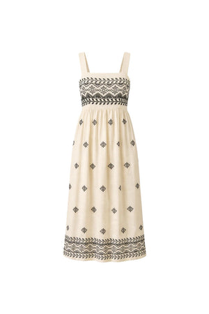 Ivory Embroidered Dress