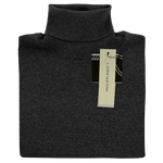 Load image into Gallery viewer, Lorenzoni Premium Quality Merino Wool Roll Neck Charcoal
