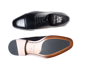 Black Lucan Semi Brogues Shoes