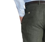 Load image into Gallery viewer, Olive Linen Trousers
