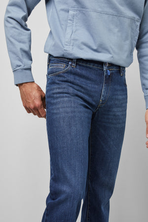 Blue Regular Stretch Jeans
