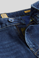 Load image into Gallery viewer, Blue Regular Stretch Jeans
