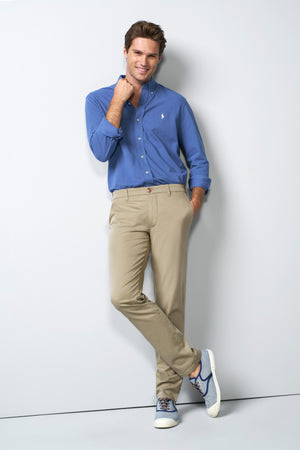 Beige Move Stretch Twill Chinos